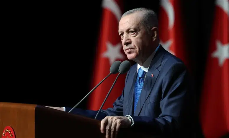 Cumhurbaşkanı Erdoğan'dan şehit ailesine taziye mesajı