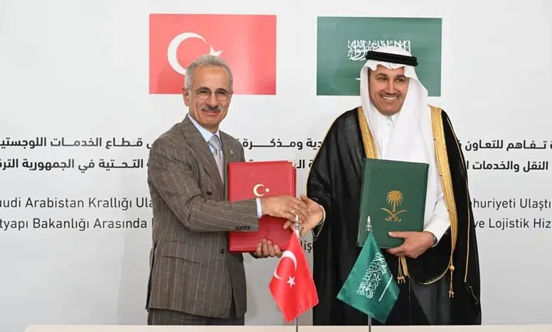 Türkiye ile Suudi Arabistan, lojistik ve demir yolu alanlarında iş birliğine imza attı