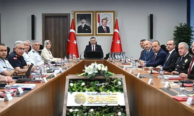 İçişleri Bakanlığında NATO Zirvesi kapsamında güvenlik tedbirlerine ilişkin toplantı yapıldı
