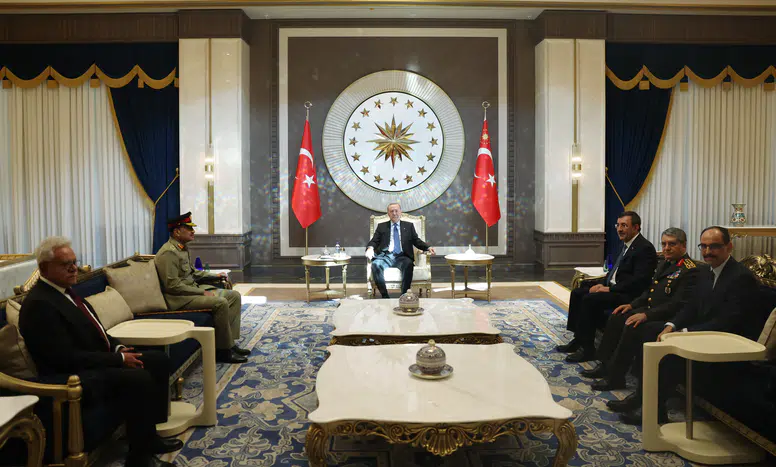 Cumhurbaşkanı Erdoğan, Pakistan Savunma Kuvvetleri ve Kara Kuvvetleri Komutanı Munir'i kabul etti