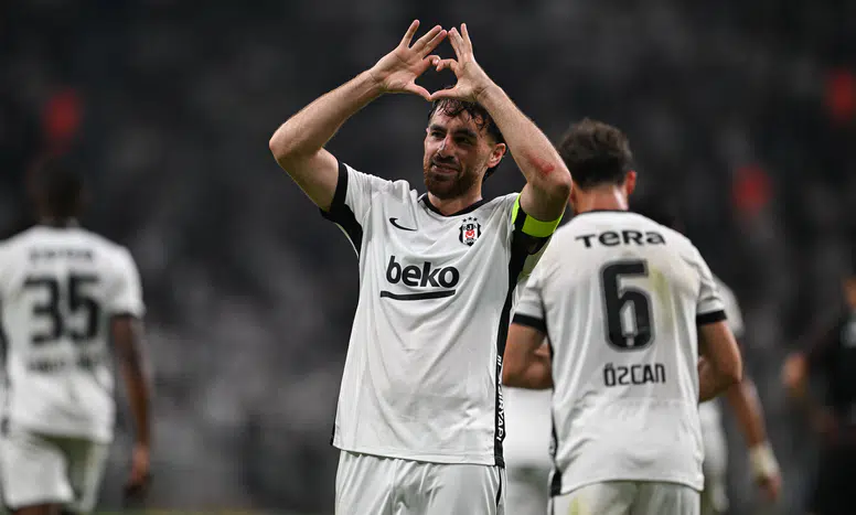 Beşiktaş Midtjylland’ı kaptan Orkun Kökçü’nün golüyle devirdi