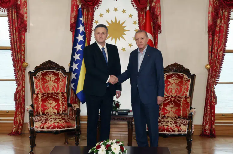 Cumhurbaşkanı Erdoğan, Bosna Hersek Devlet Başkanlığı Konseyi Başkanı Becirovic'i kabul etti