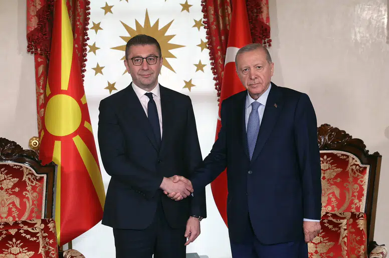 Cumhurbaşkanı Erdoğan, Kuzey Makedonya Başbakanı Mickoski'yi kabul etti